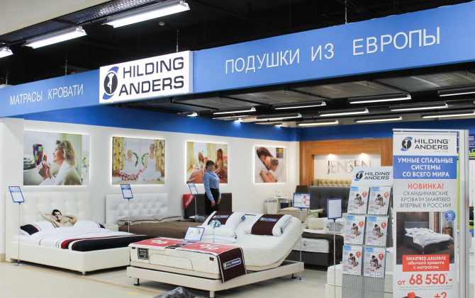 Hilding anders мебельный континент